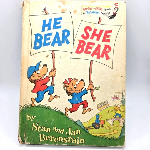 Berenstain Bears He Bear She Bear Vintage Children's Book - Picture 1 of 8